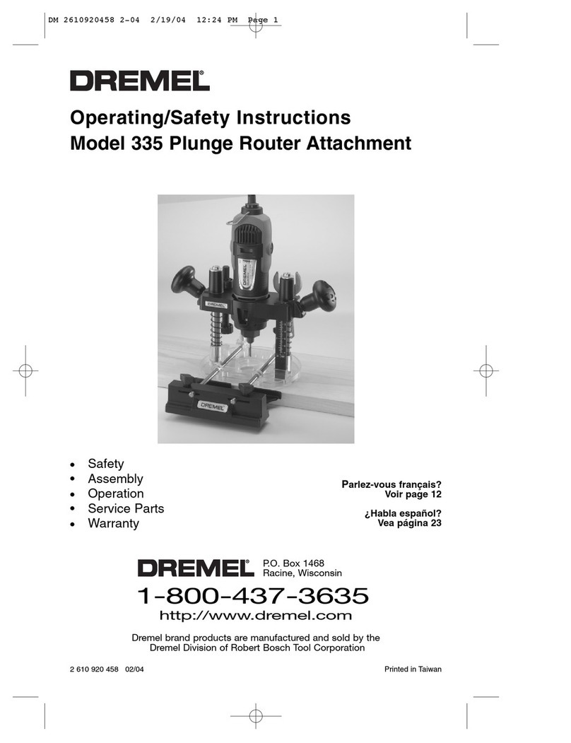 Dremel 335 Assembly instructions