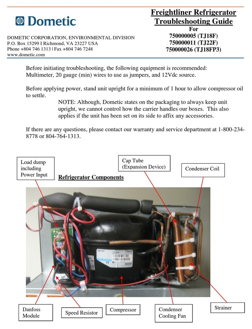 Dometic 750000005 (TJ18F) troubleshooting guide