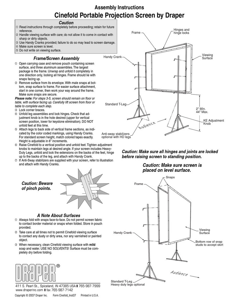 Draper Cinefold User manual