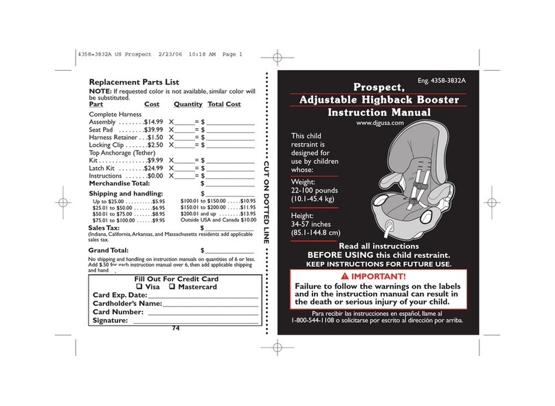 Dorel Juvenile Group 4358-3832A User manual