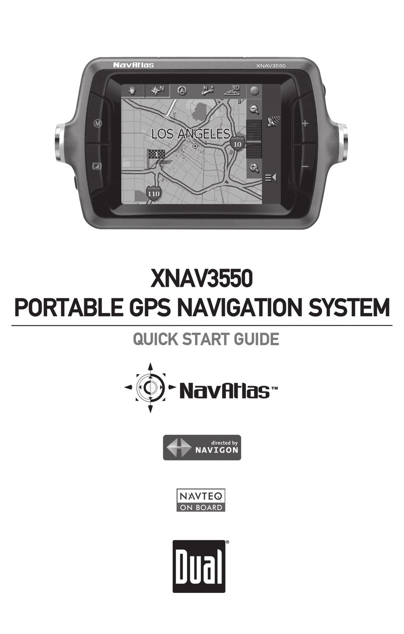 Dual NavAtlas XNAV3550 quick start guide