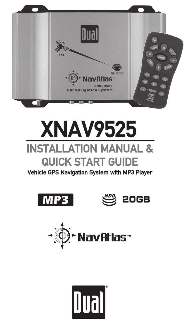 Dual NavAtlas XNAV9525 User manual Dual NavAtlas XNAV9525 User manual
