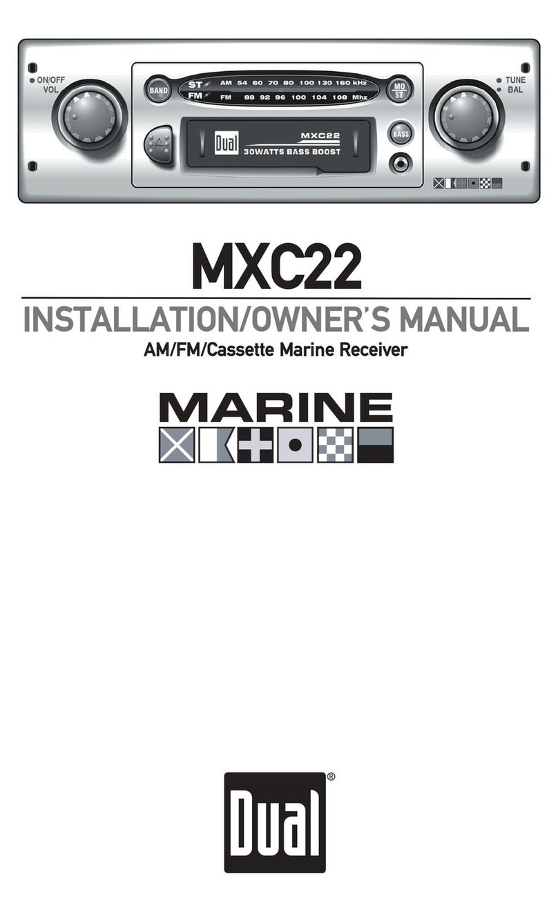 Dual MXC22 Installation & owner's manual