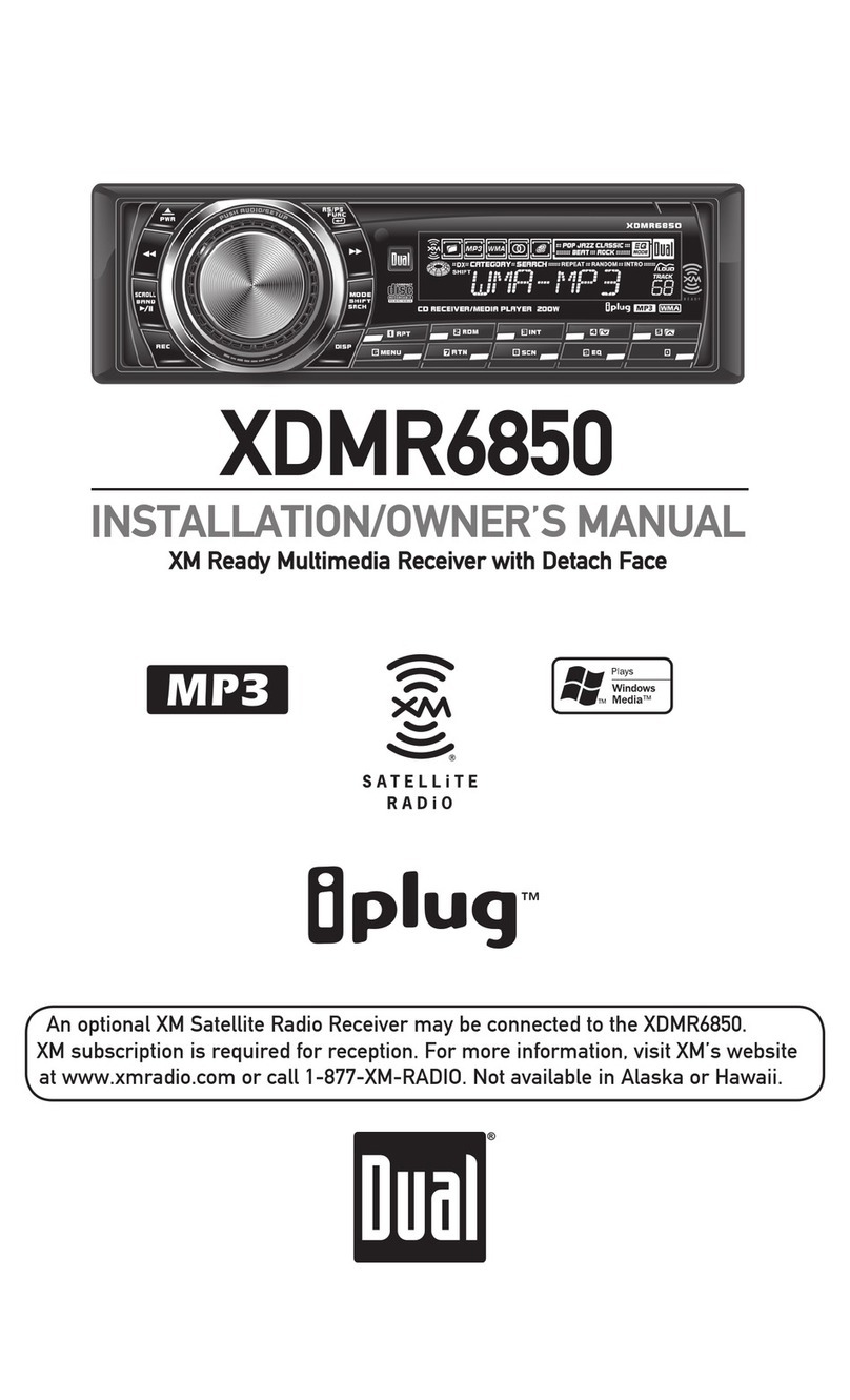 Dual XDMR6850 Operating instructions