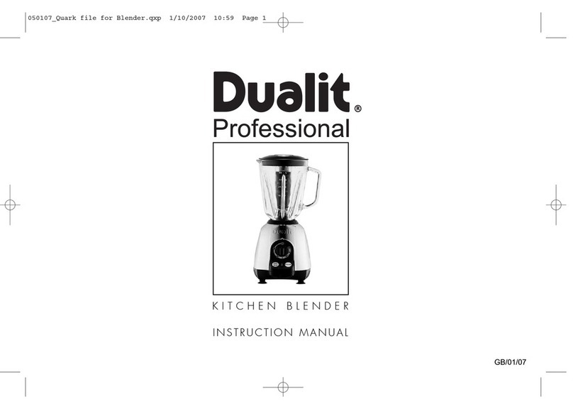 Dualit Kitchen Blender User manual