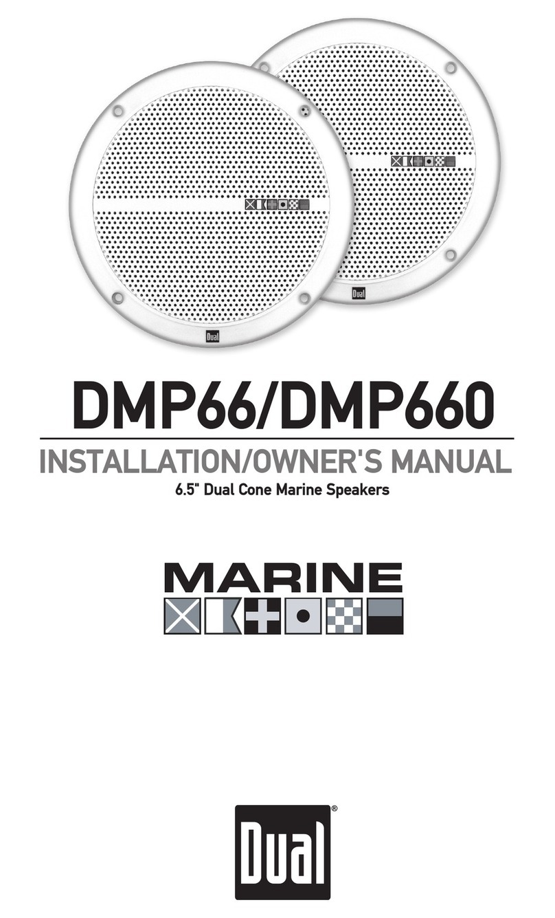 Dual MARINE DMP66 Operating instructions