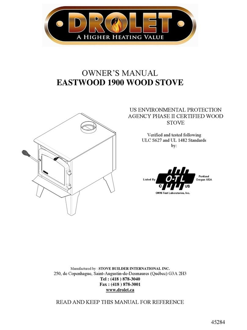 Drolet EASTWOOD 45284 User manual Drolet EASTWOOD 45284 User manual