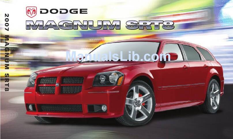 Dodge 2007 Magnum SRT8 User manual