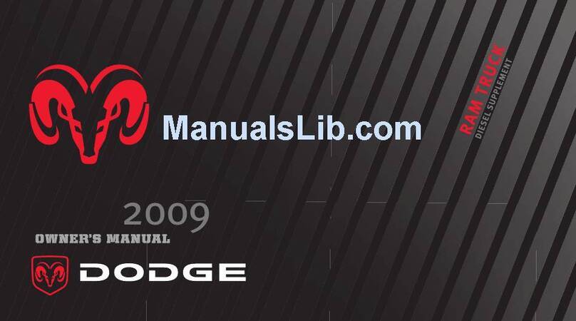 Dodge 2009 Ram Diesel Owner's manual supplement