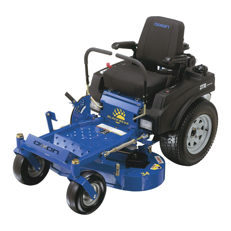 Dixon BLACK BEAR ZTR 34/968999564 User manual