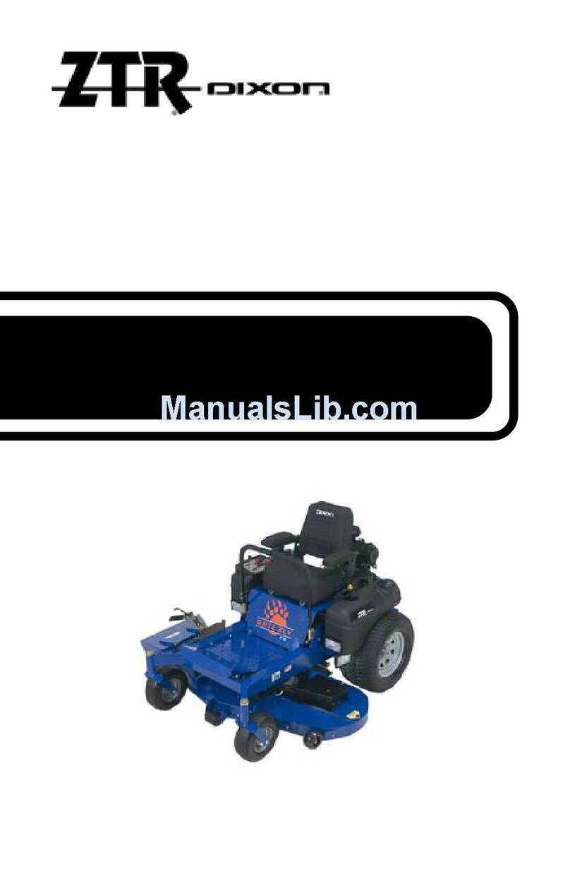 Dixon Grizzly ZTR Operation and maintenance manual