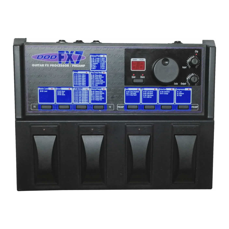 DOD FX7 owner's manual