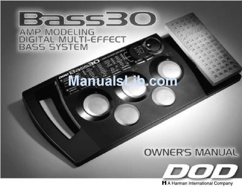 DOD Bass30 owner's manual