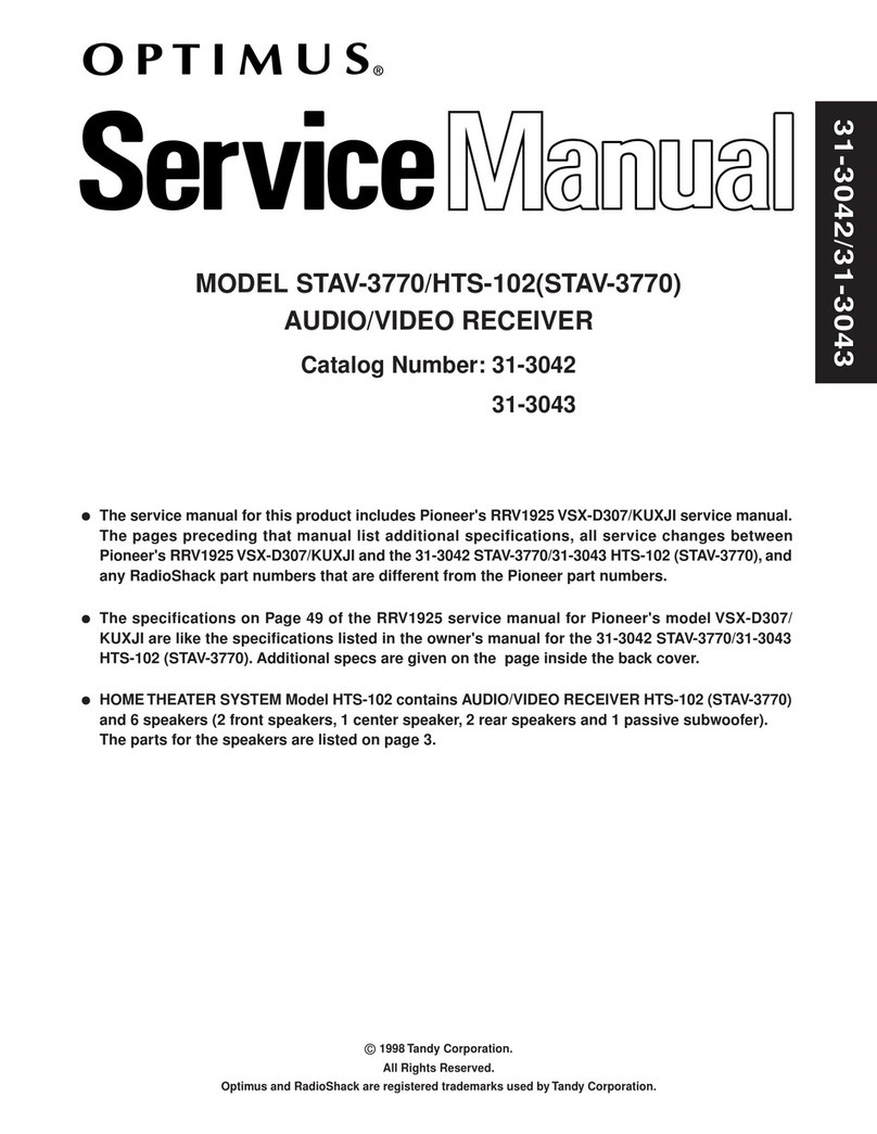 Pioneer 31-3043 Service manual