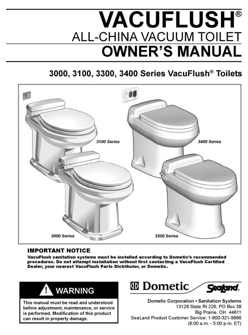 Dometic VacuFlush 3000 Series owner's manual