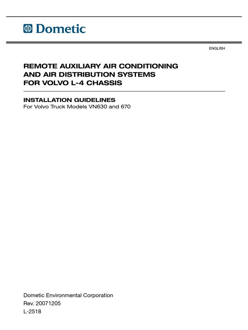 Dometic VN630 Instruction sheet
