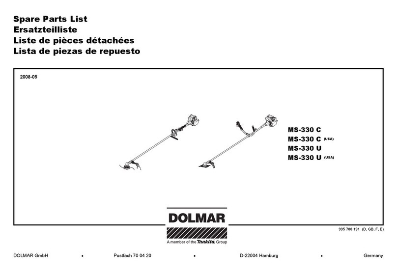 Dolmar MS-330 C (USA) Spare parts list
