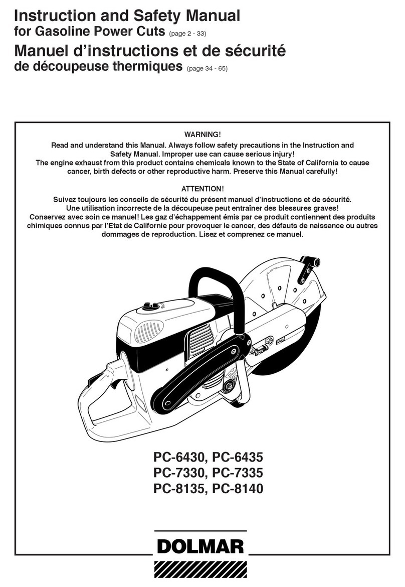 Dolmar Power Cuts PC-6430 Instruction and safety manual