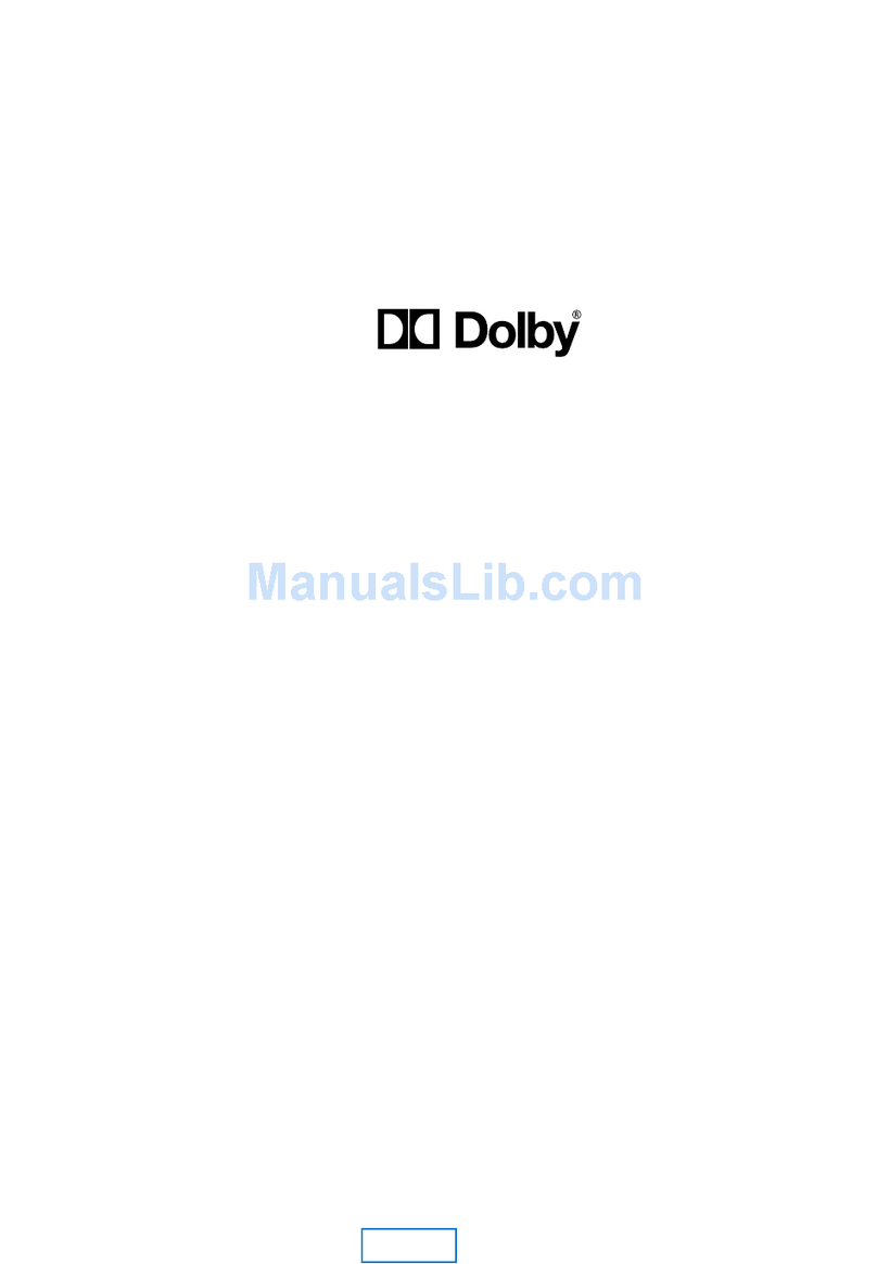 Dolby Laboratories DP503 user manual Dolby Laboratories DP503 user manual