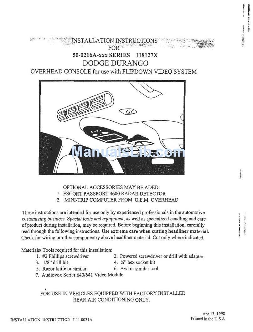 Dodge 118127X installation instructions