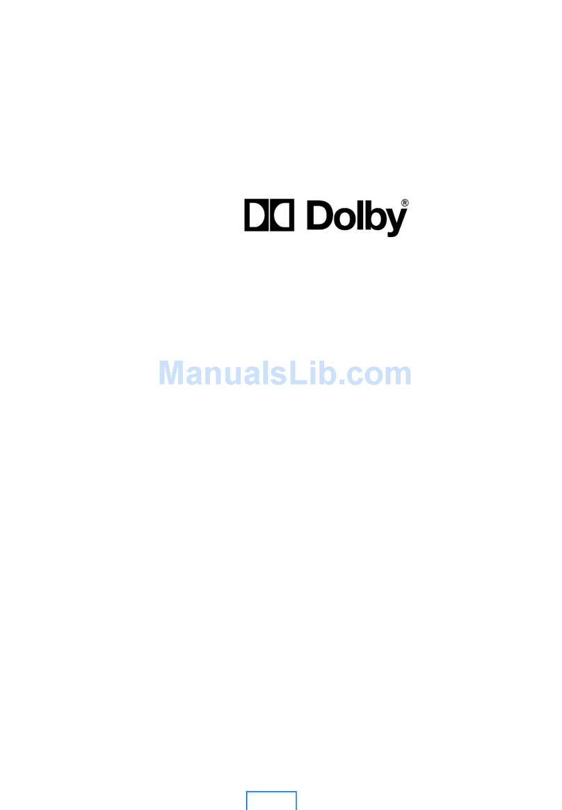 Dolby Laboratories 430 Series User manual