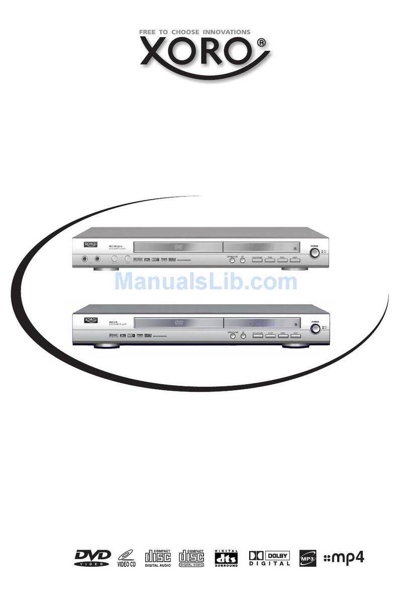Xoro HSD 310 User manual