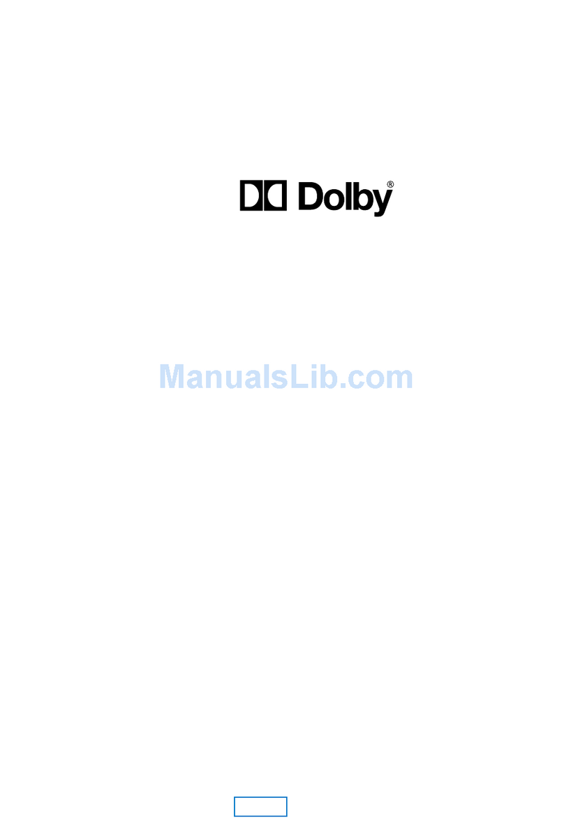 Dolby Laboratories DP524 User manual