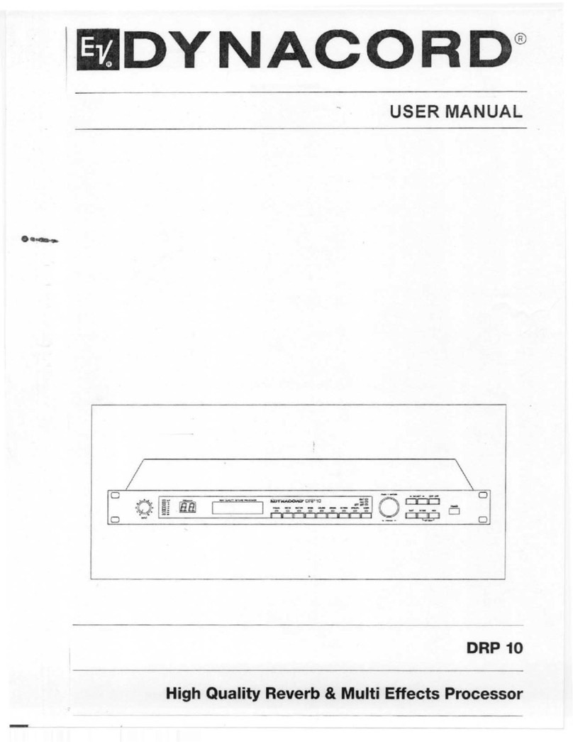 Dynacord DRP 10 User manual Dynacord DRP 10 User manual