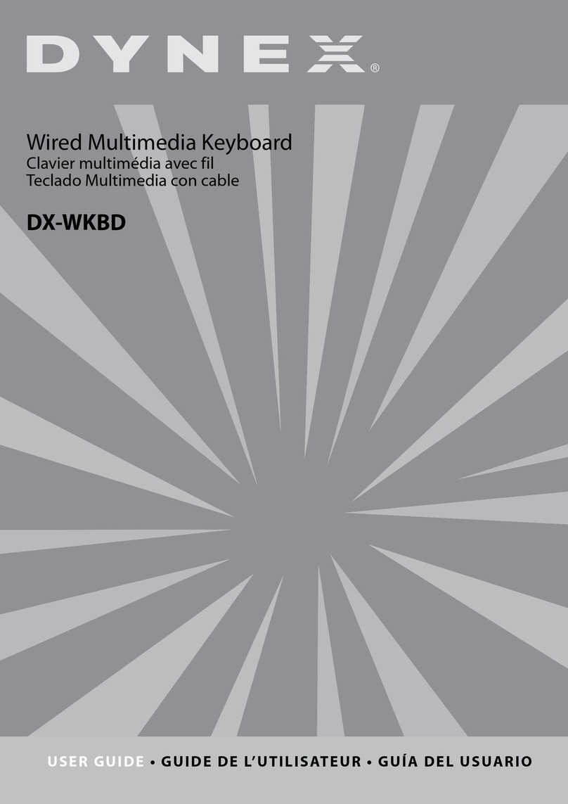 Dynex DX-WKBD User manual