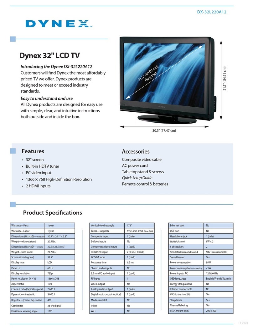 Dynex DX-32L220A12 User manual