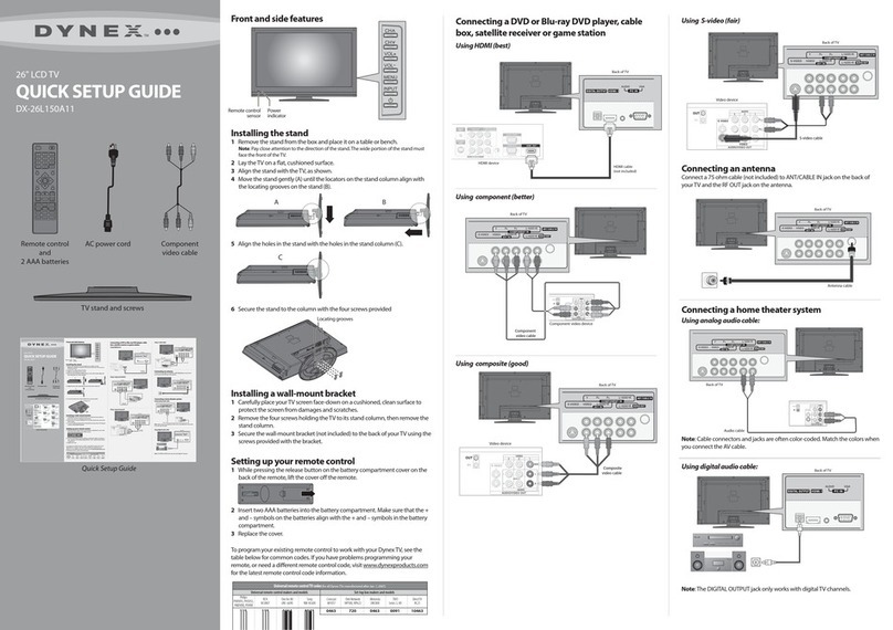 Dynex DX-26L150A11 User manual