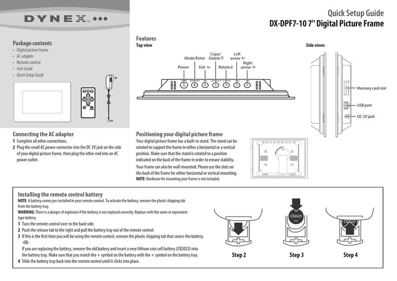 Dynex DX-DPF7-10 User manual
