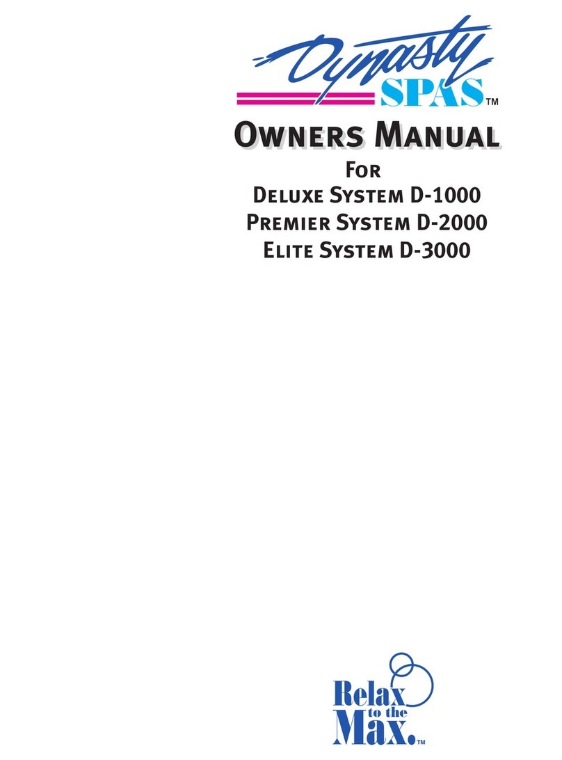Dynasty Spas D-1000 owner's manual