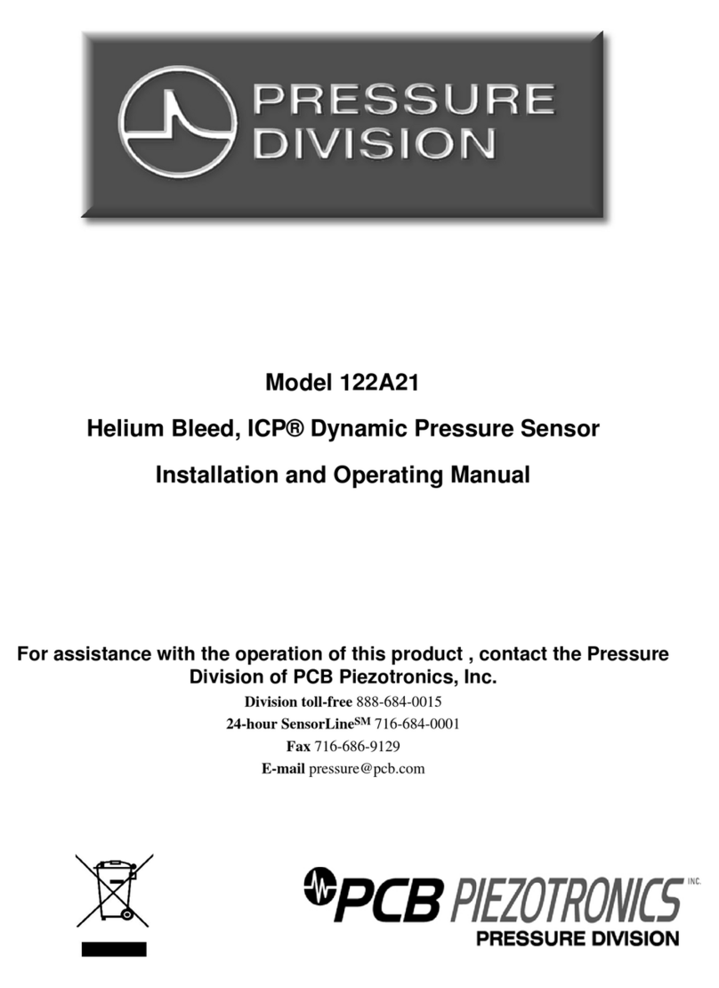 PCB Piezotronics 122A21 Installation and operating manual