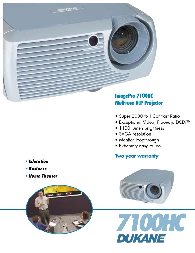 Dukane ImagePro 7100HC Specification sheet