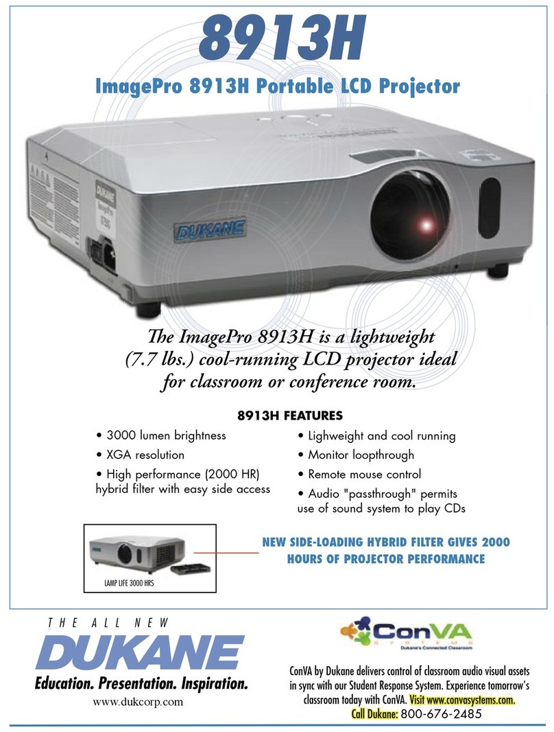 Dukane ImagePro 8913H Specification sheet