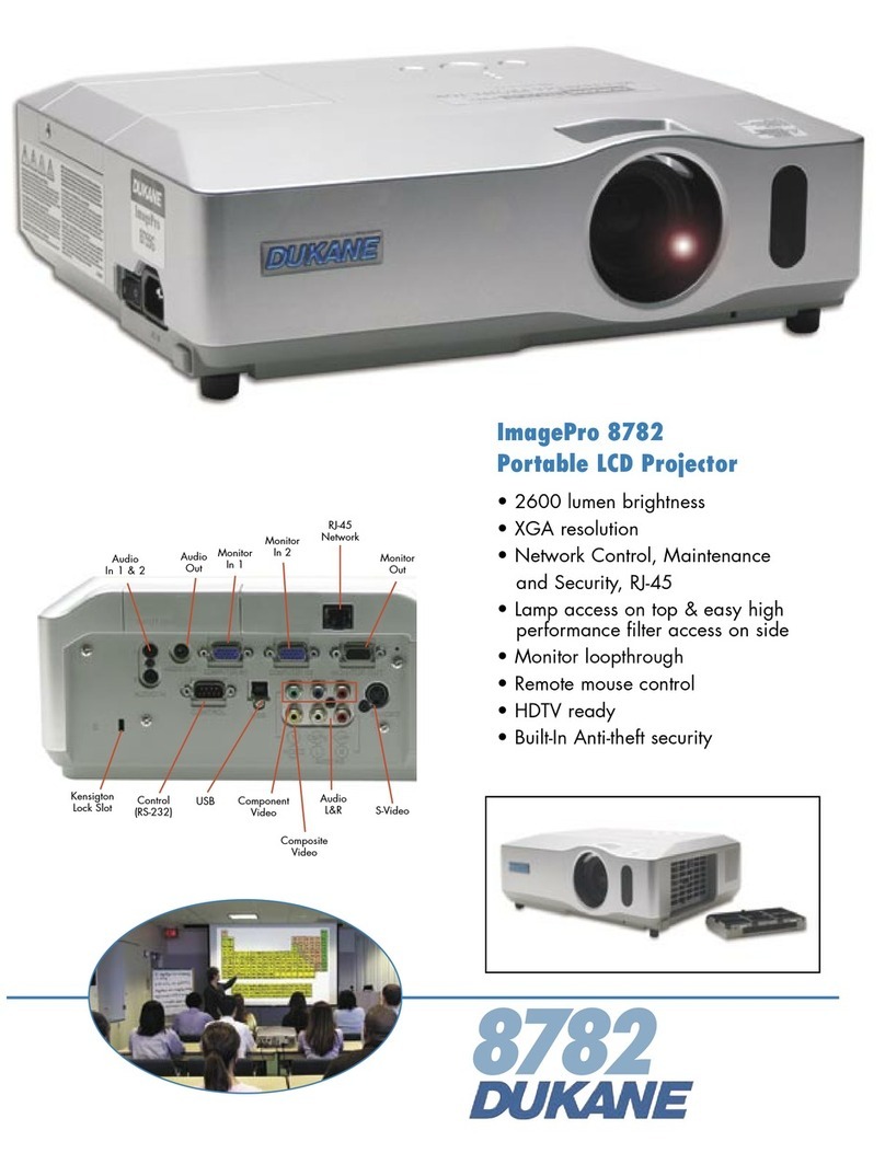 Dukane ImagePro 8782 User manual