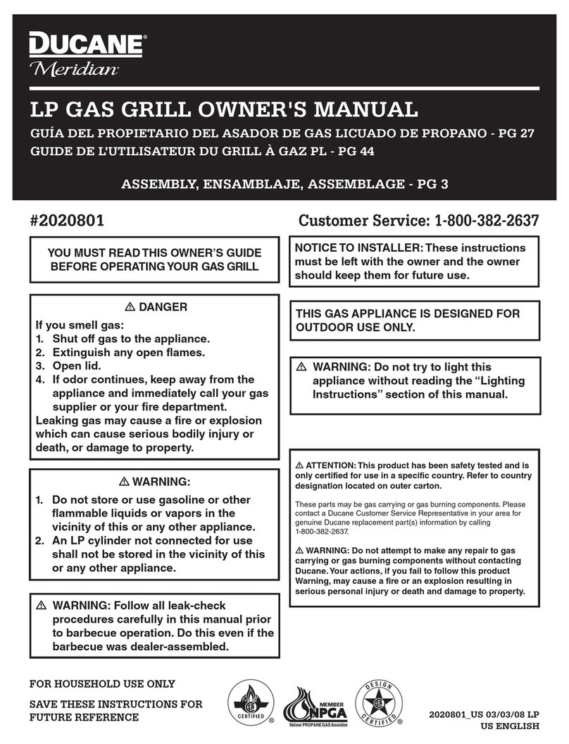 Ducane 2020801 Meridian owner's manual