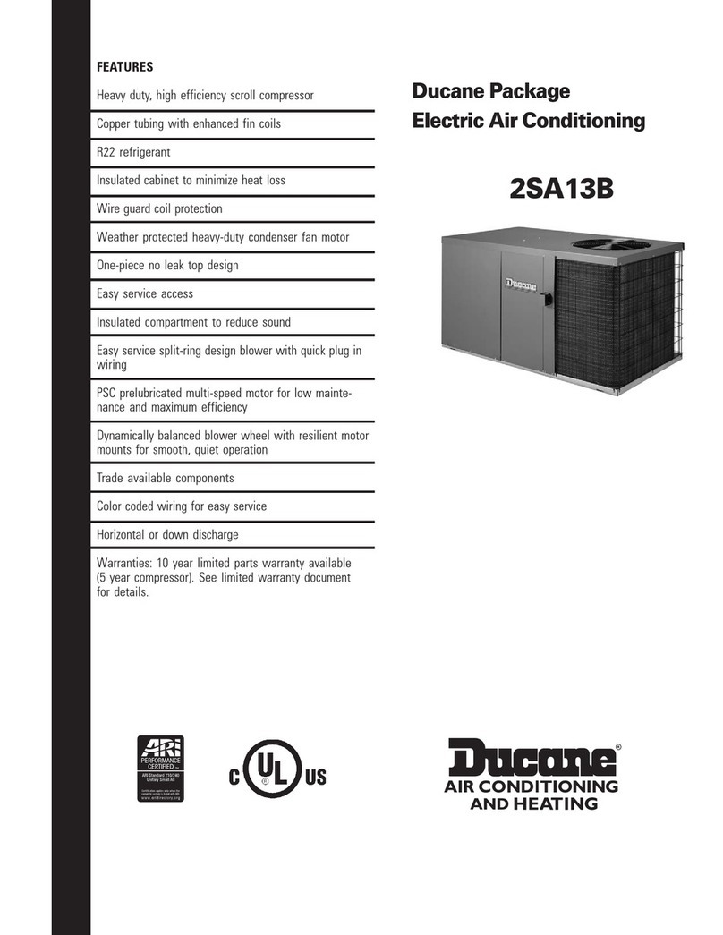 Ducane Electric Air Conditioning 2SA13B User manual