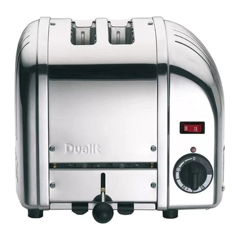 Dualit DUAL TOASTER 2 AND 4 SLOT MODELS Product information sheet