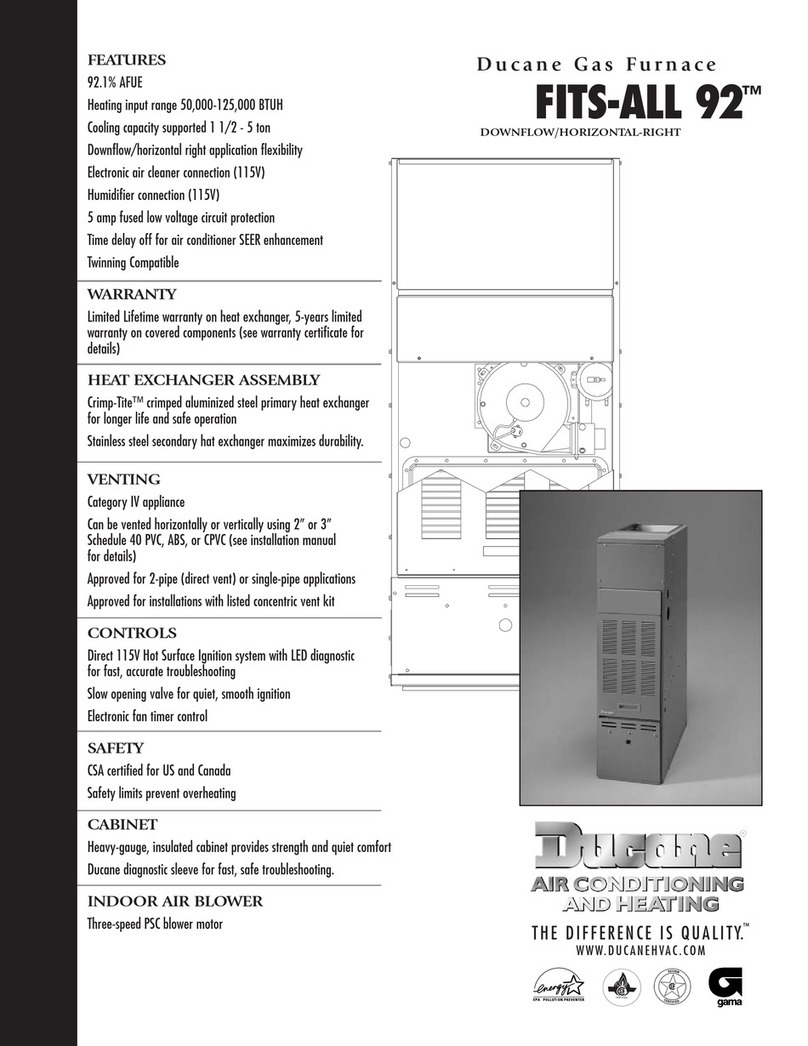Ducane Fits-All 92 User manual