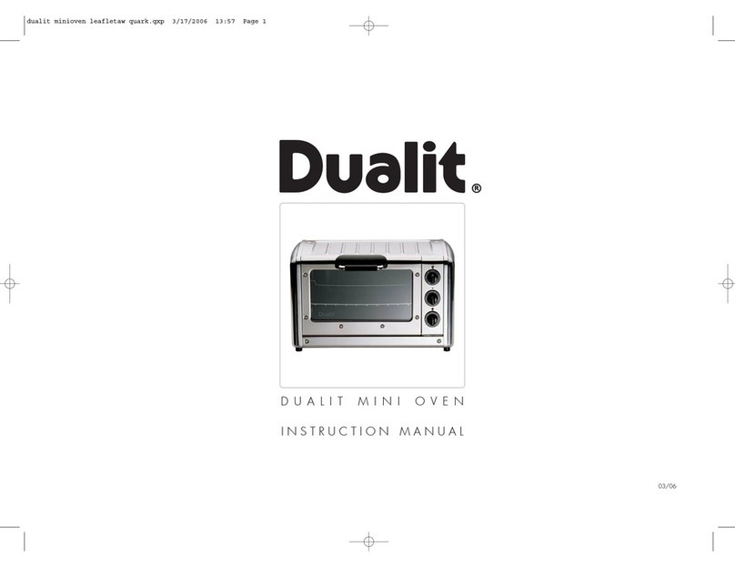 Dualit Mini Oven instruction manual