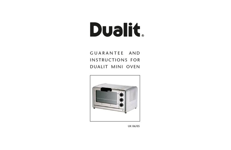 Dualit Mini Oven UK 06/05 Guarantee and instructions