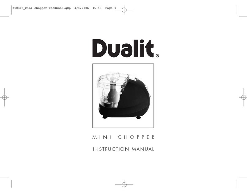 Dualit Mini Chopper 310306 User manual