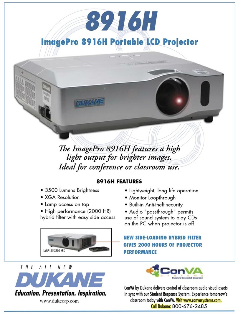 Dukane Portable LCD Projector ImagePro 8916H User manual