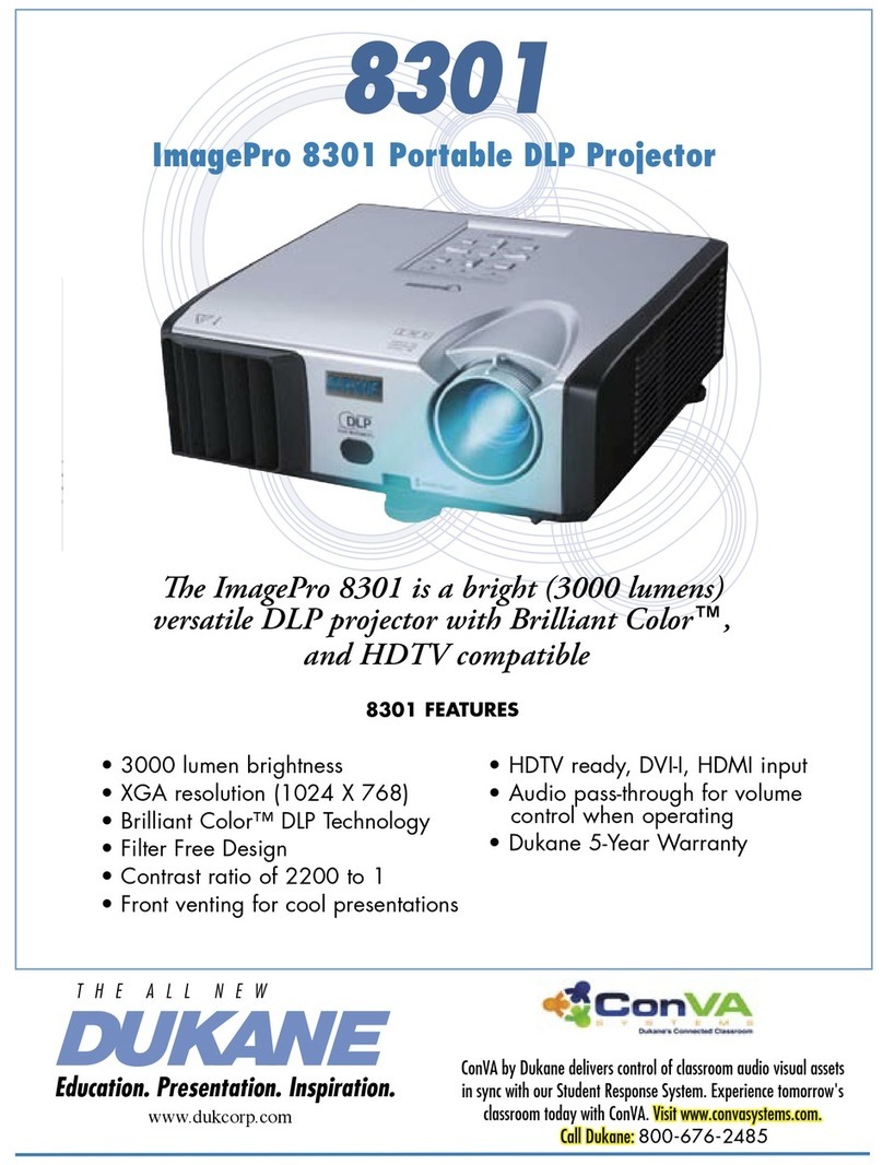 Dukane ImagePro 8301 Specifications