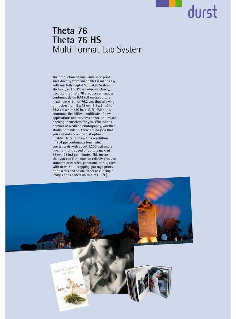 Durst Theta 76 User manual Durst Theta 76 User manual