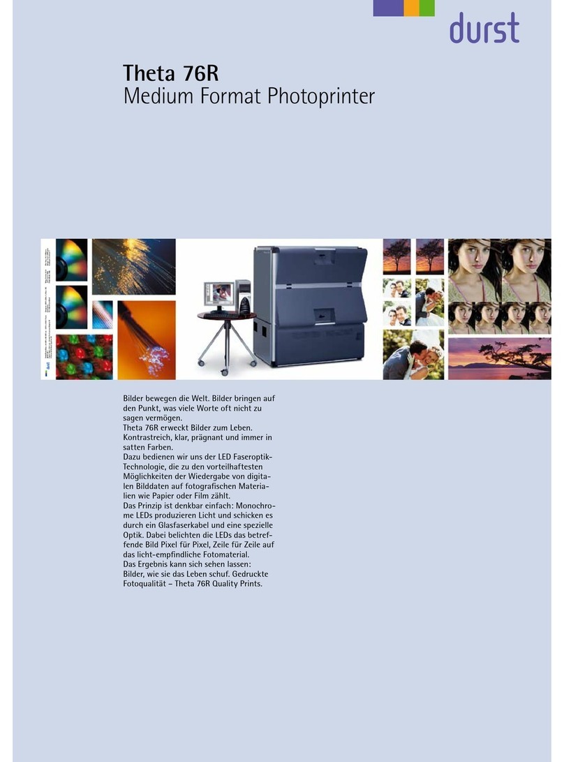 Durst Theta 76R User manual Durst Theta 76R User manual