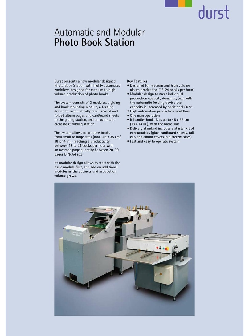 Durst Automatic Photo Book Station Specifications