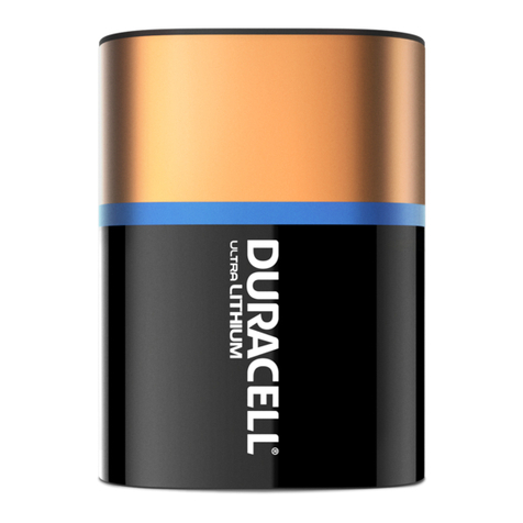 Duracell Lithium/Manganese Dioxide Ultra 245 User manual